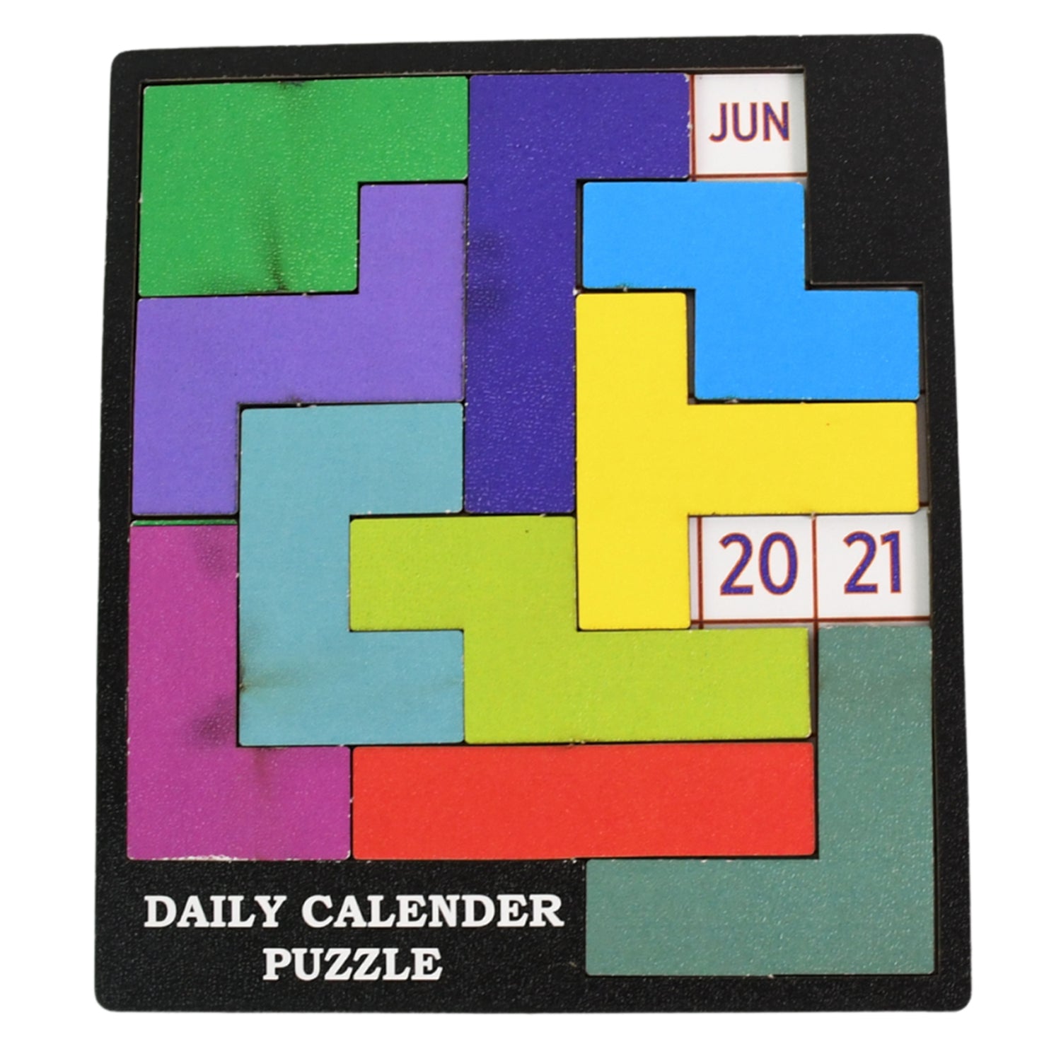 Wooden Daily Calendar Puzzle (Multicolor / 1 Set) Wooden Daily Calendar Puzzle (Multicolor / 1 Set)